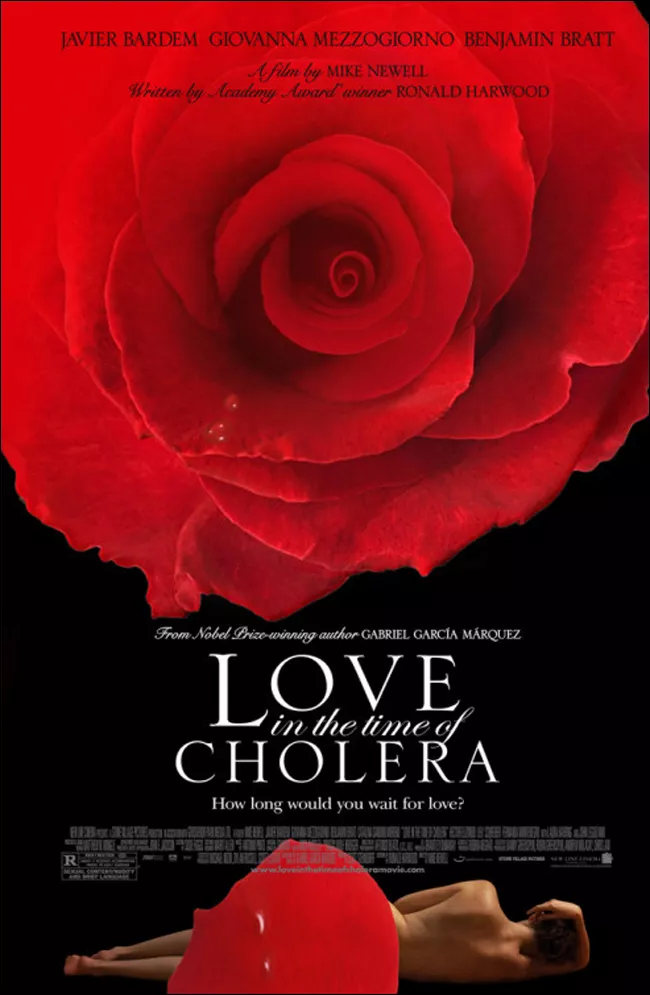 Фільм 'Кохання під час холери' постер